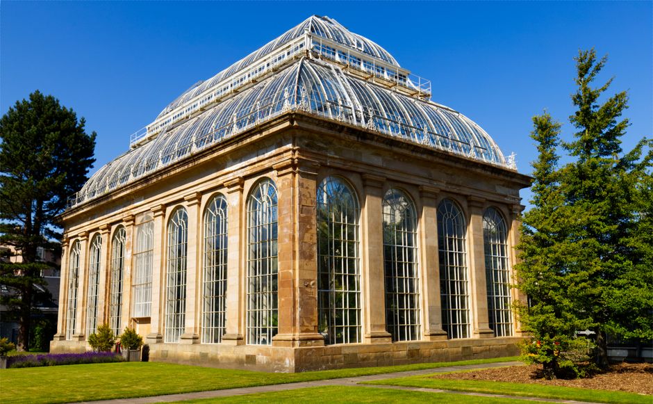 The Victorian Palm House at the Royal Botanic Garden Edinburgh